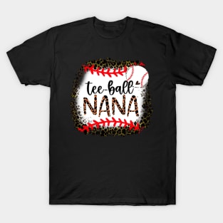 Tee Ball Nana Leopard   Tee Ball Nana T-Shirt